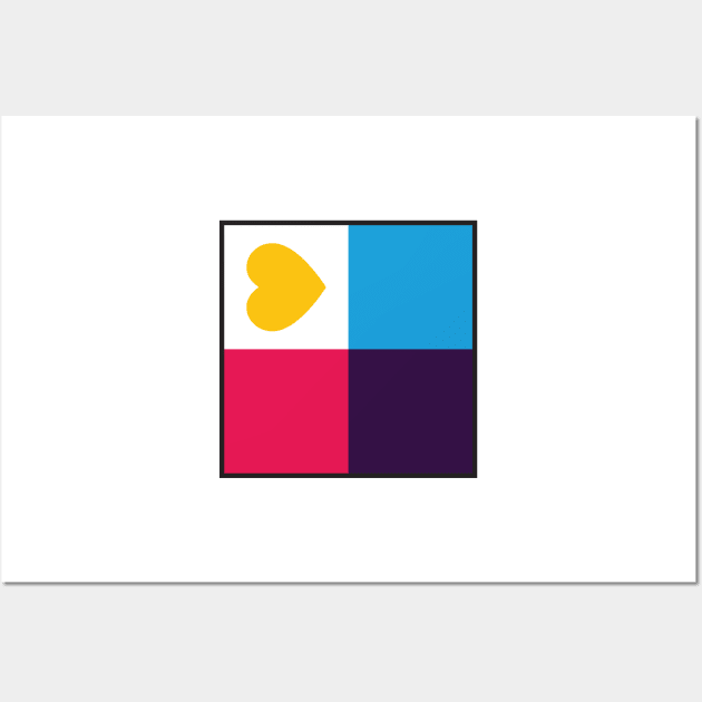 Poly Pride Flag - Minimalist Wall Art by LaLunaWinters